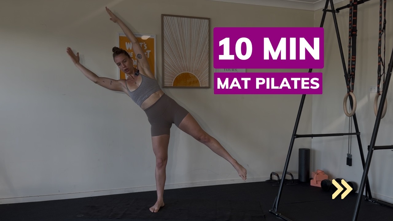 10-MIN STANDING BALANCE || MAT PILATES || INTERMEDIATE || PREGNANCY SAFE