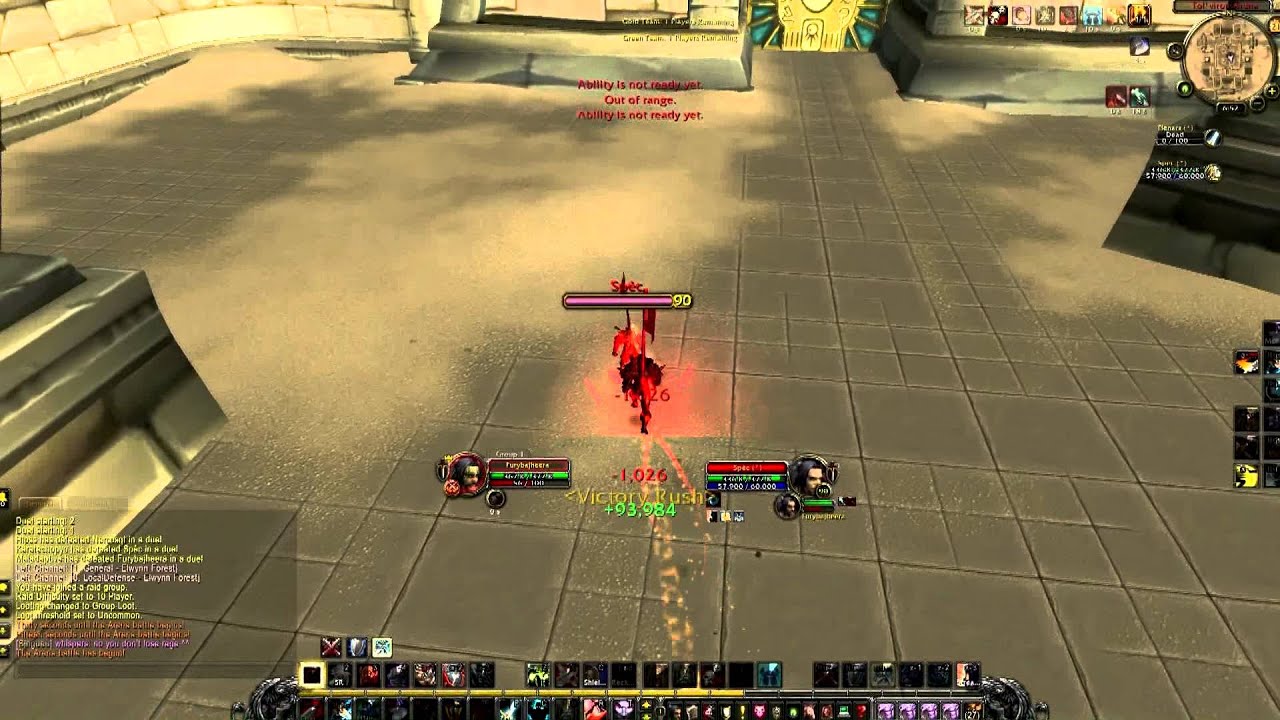 Bajheera - MoP Beta 1v2 Arena Win - Level 90 Arms Fun