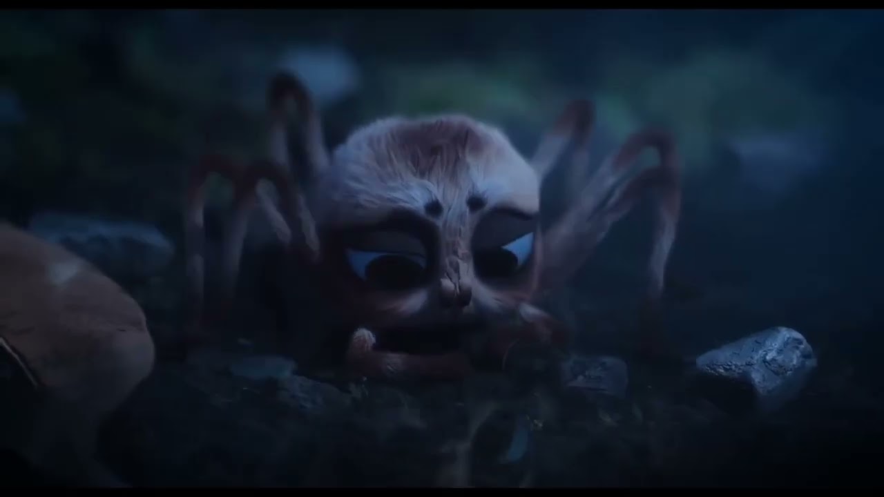 swing to the moon || innocent spider Trying to go to the moon. 4k quality video ||