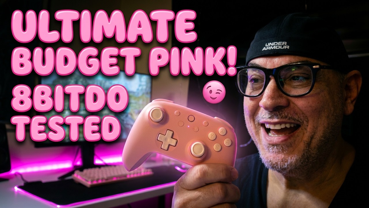Unboxing and Testing A Budget Gaming Controller. 8BitDo Pink !