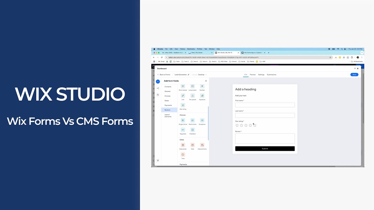 Wix Studio | Wix Forms Vs CMS Forms | What's the Difference?