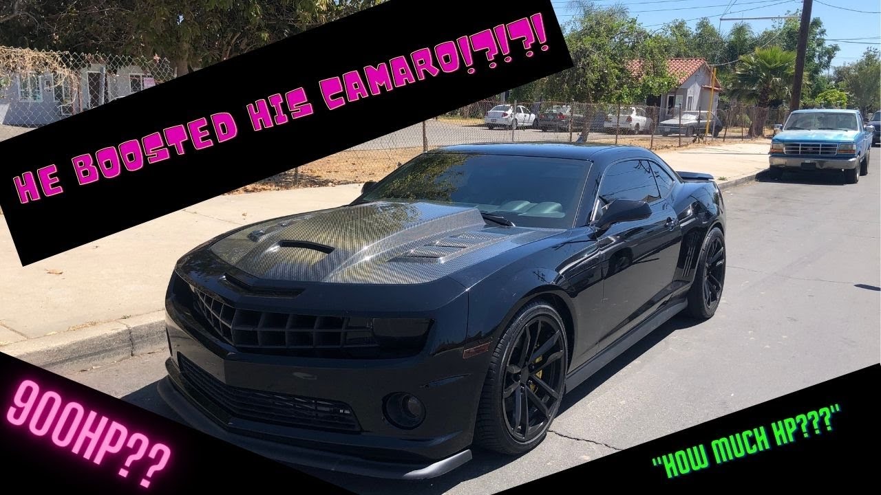 HE BOOSTED HIS CAMARO! HOW MUCH HP????