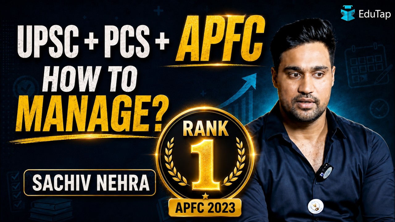 UPSC & PCS Aspirants Should Prepare For APFC? | Sachiv Nehra Rank 1, APFC