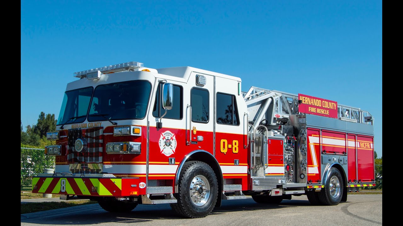 SFEV - Hernando County Fire Rescue's Sutphen SL75 aerial ladder - QUINT 8