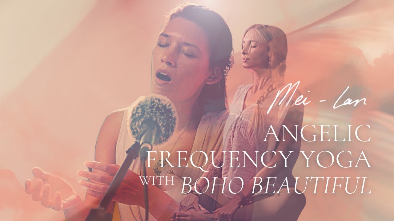 30 Min Angelic Frequency Yin Yoga Class with Boho Beautiful | The Divine Connection Series