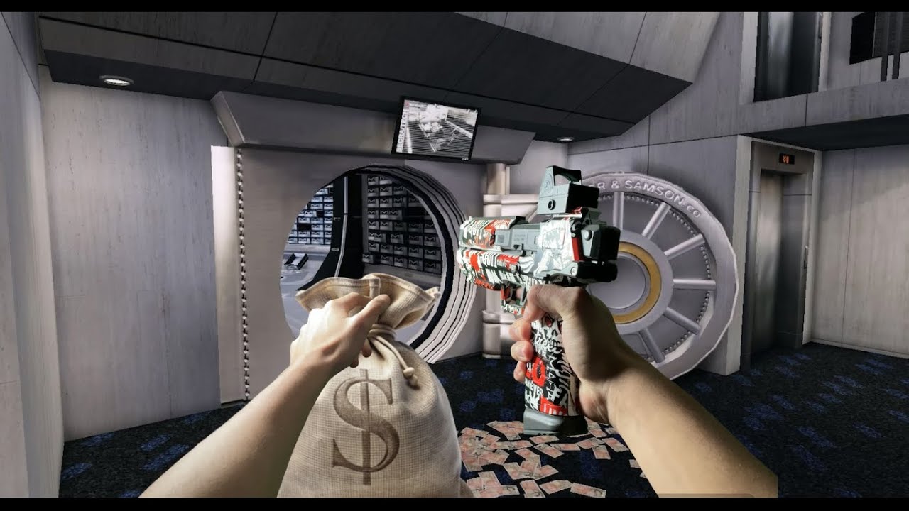 I JUST ROBBED A BANK!!!.... in VR - The Heist VR