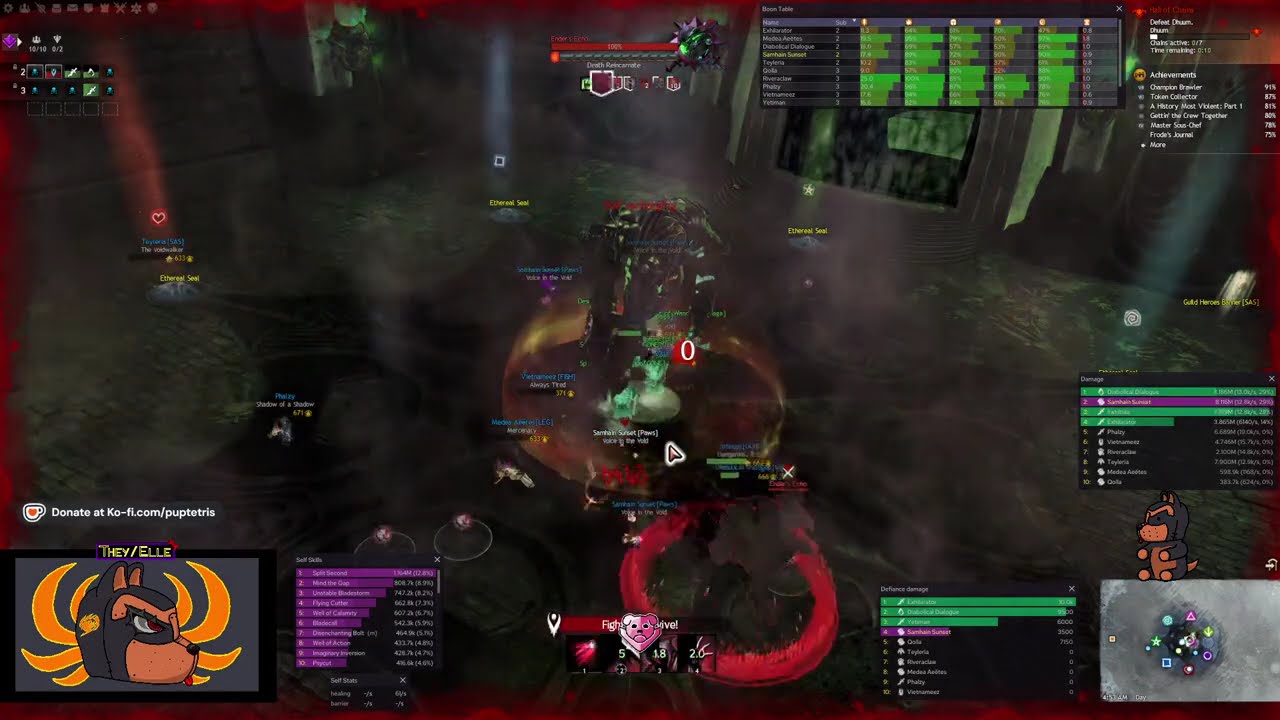 Guild Wars 2 Raids: Wing 5 Dhuum CM PUG - boonDPS Chronomancer