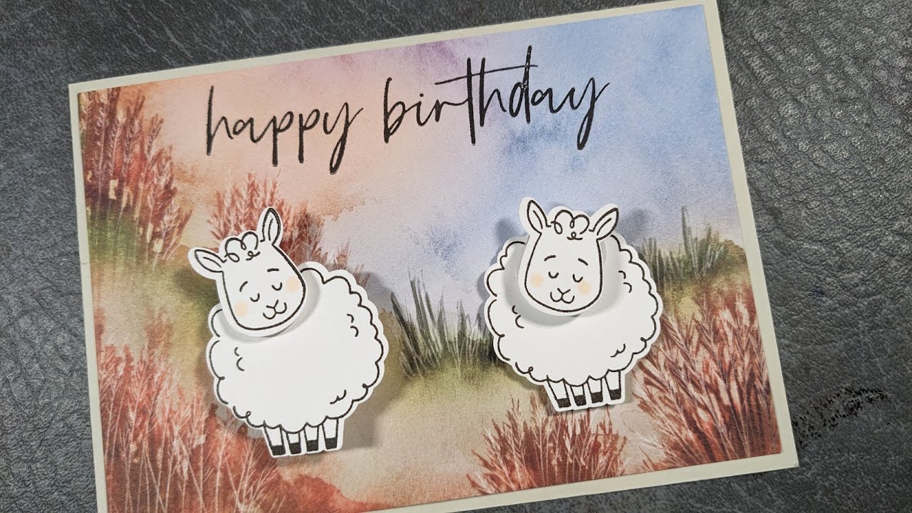Cute wobbly sheep cards featuring Woolly Friends from Stampin' Up! Valentines, Easter, Anniversary