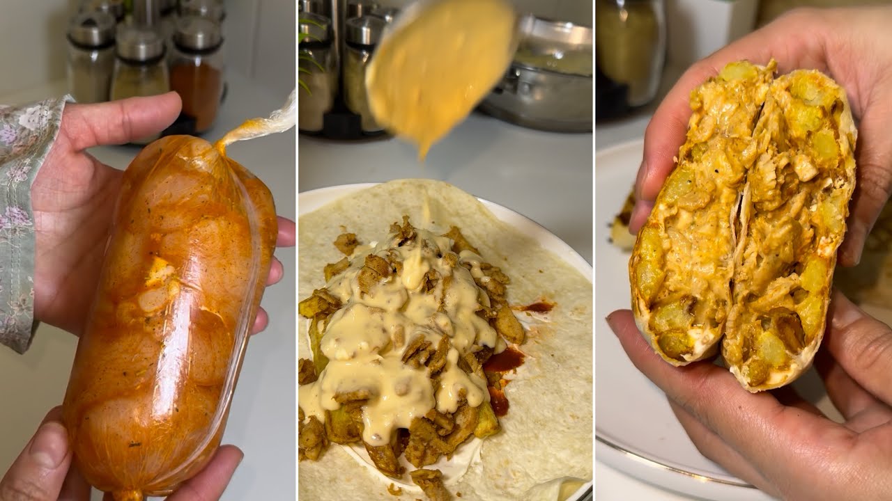 شاورما الدجاج بطريقة روعة🌯🌯🌯