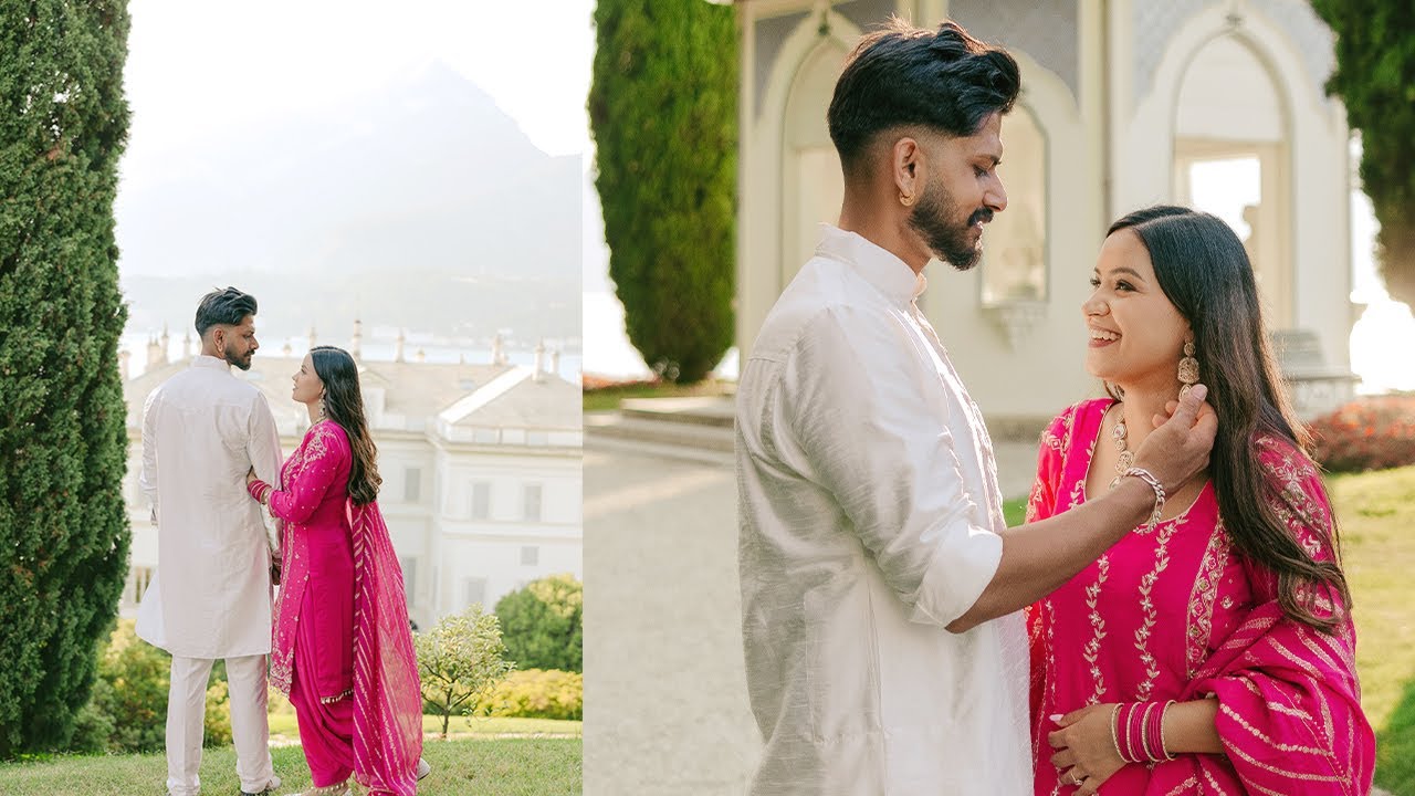 Lake Como Pre-Wedding, Villa Melzi - Heman & Babita