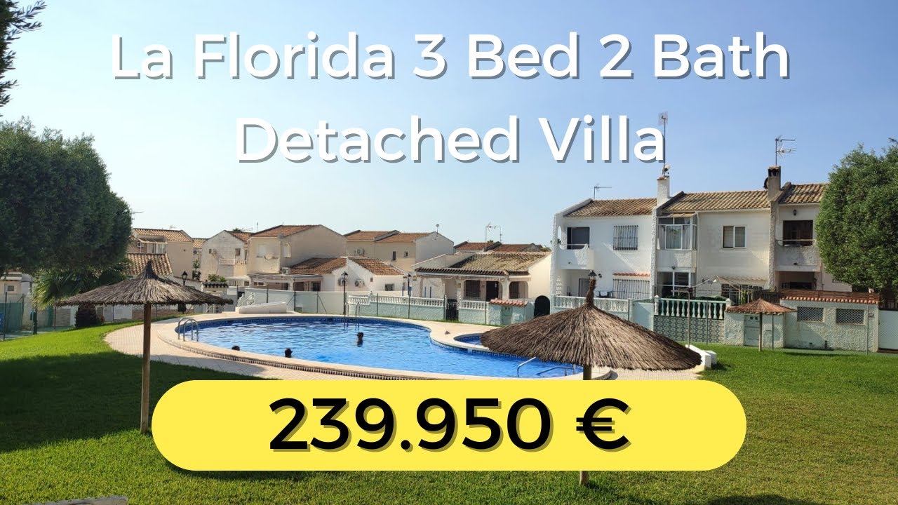 239,950€ La Florida, Detached 3 bed 2 bath newly renovated, full furnished, pool.