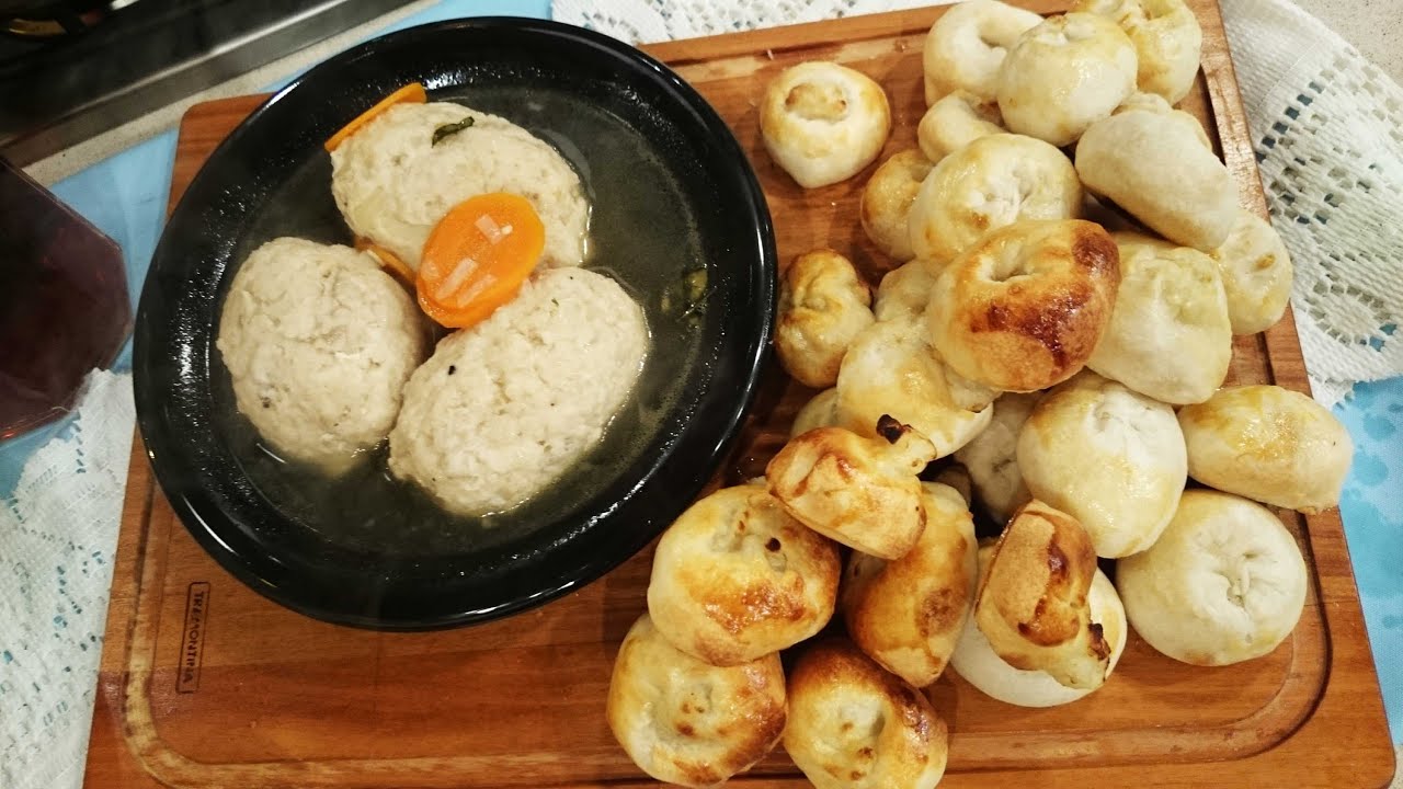 Knishes de papa y gelfilte fish por Fanny