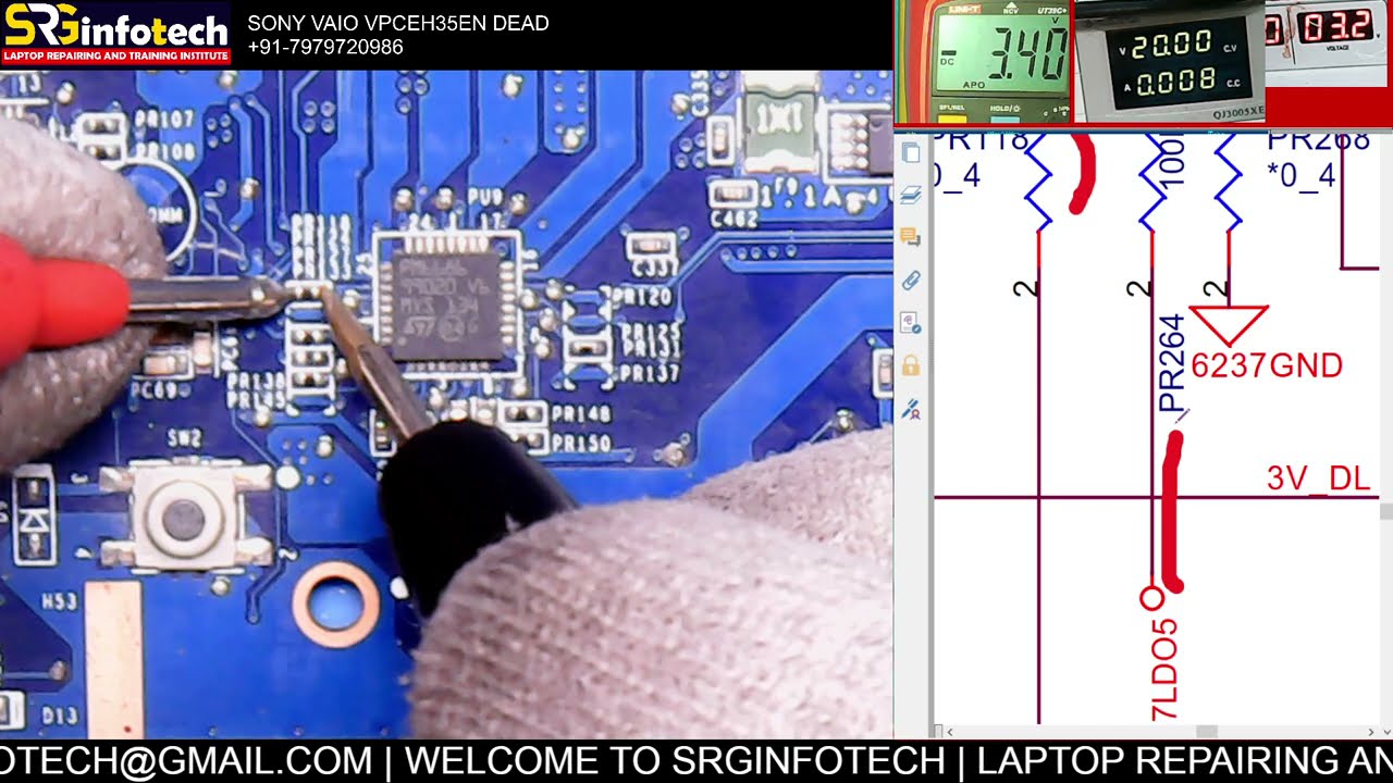 SONY VAIO DEAD REPAIR  | LIVE CLASS TROUBLESHOOTING | JOIN LAPTOP REPAIRING COURSE | #SRGINFOTECH