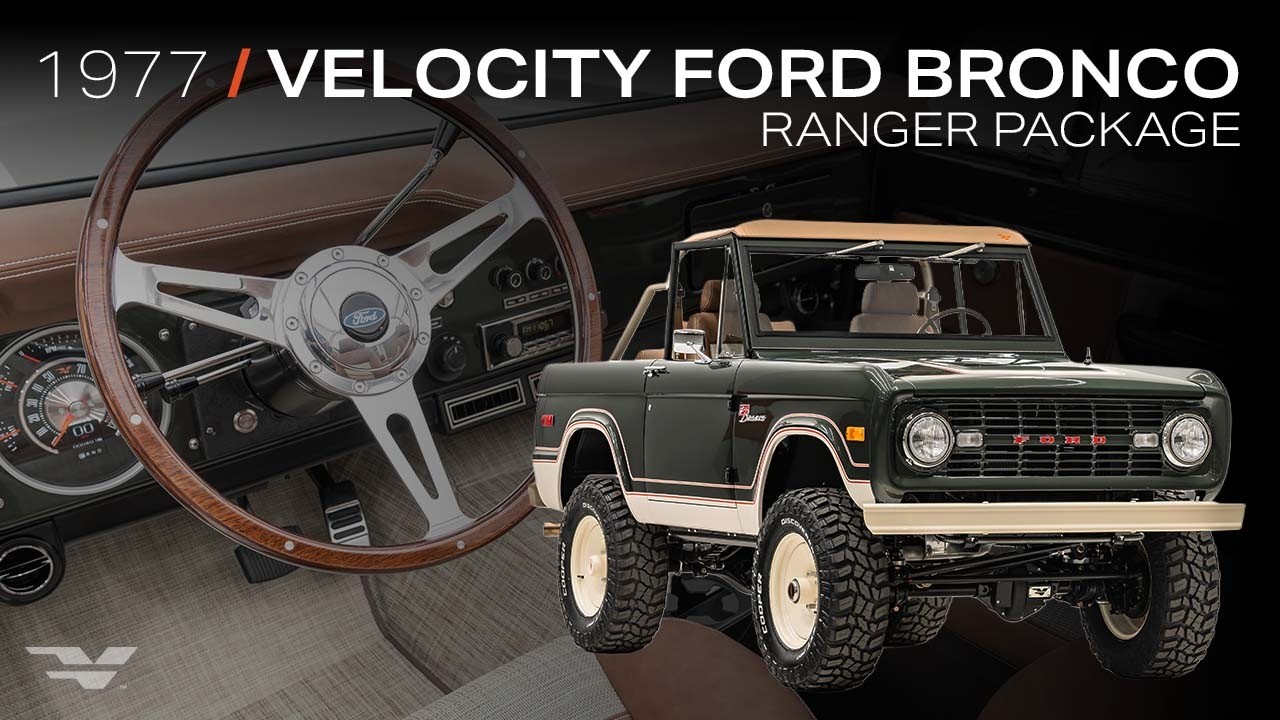 Классический Ford Bronco 4x4 1977 года выпуска, цвет Oak Green Metallic | Серия Velocity Ranger |...
