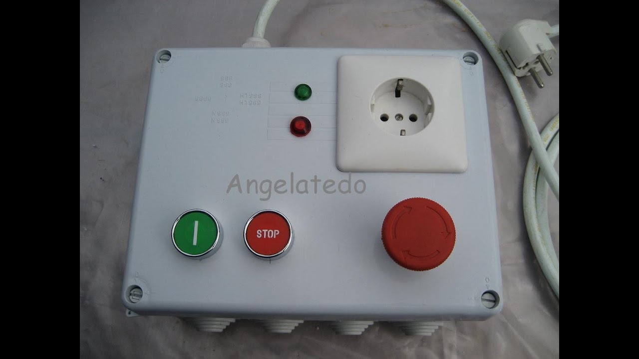 Cómo hacer un cuadro eléctrico, con marcha paro, y parada de emergencia.