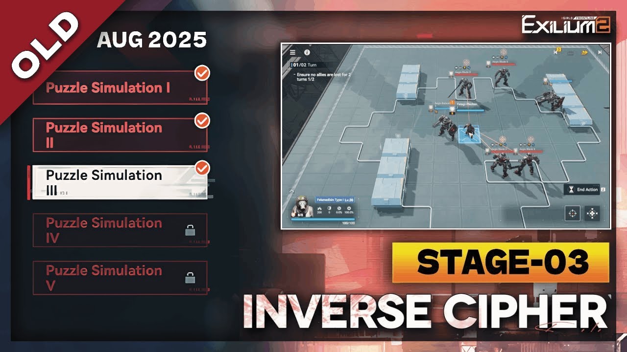 *SEASON 6* INVERSE CYPHER STAGE-3 (PP-1-3) SOLUTION | AUGUST 2025 [ GIRLS' FRONTLINE 2: EXILIUM ]