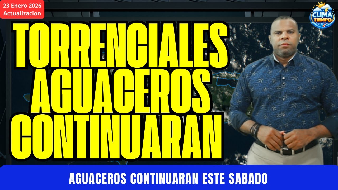FUERTES AGUACEROS CONTINUARAN ESTA NOCHE Y EL FIN DE SEMANA