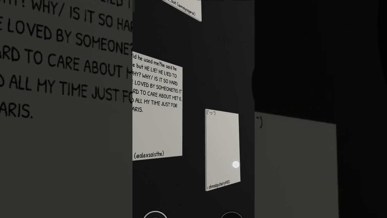 Rating letters on the wall.#roblox #writealetter