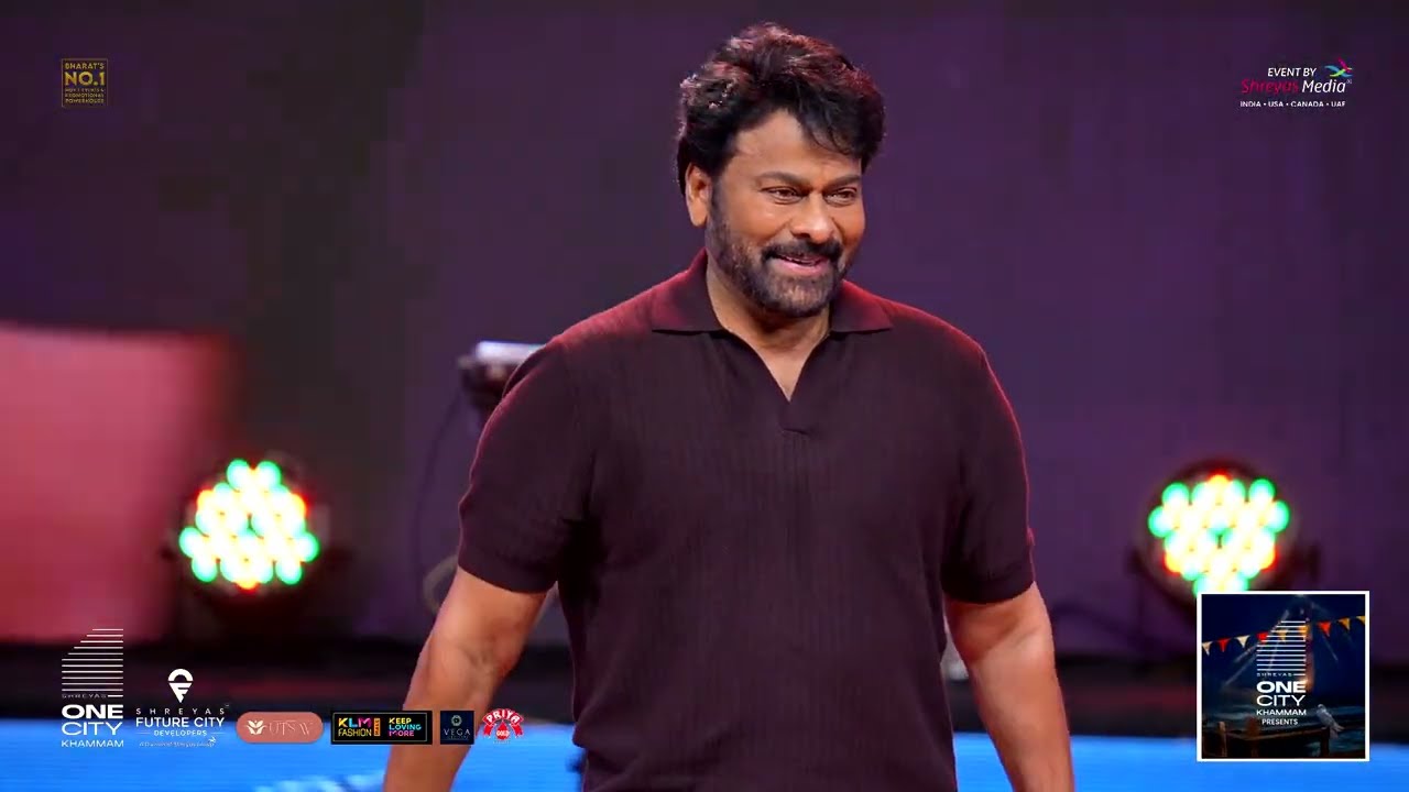 Mega Star Chiranjeevi Grand Entry at Chennai Love Story Mega Pre-Release Event | Shreyas Media