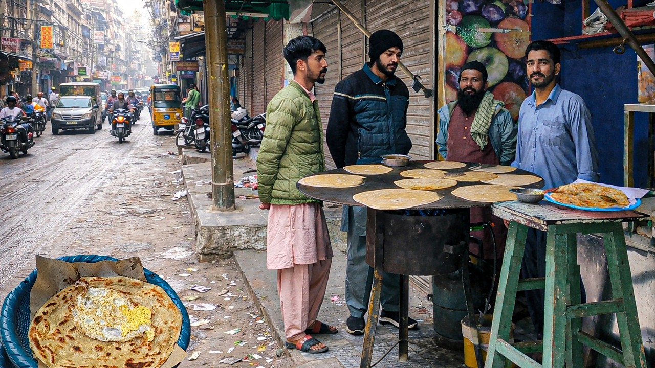 DESI NASHTA IN PAKISTAN | STREET FOOD SCENES | BREAKFAST COMPILATION