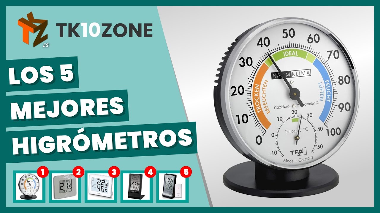 Los 5 mejores higr&oacute;metros