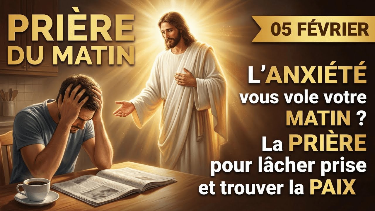 PRIÈRE DU 5 FÉVRIER : L'Anxiété Vous Gâche la Vie ? Dites STOP Maintenant ! 🛑🙏 #paix