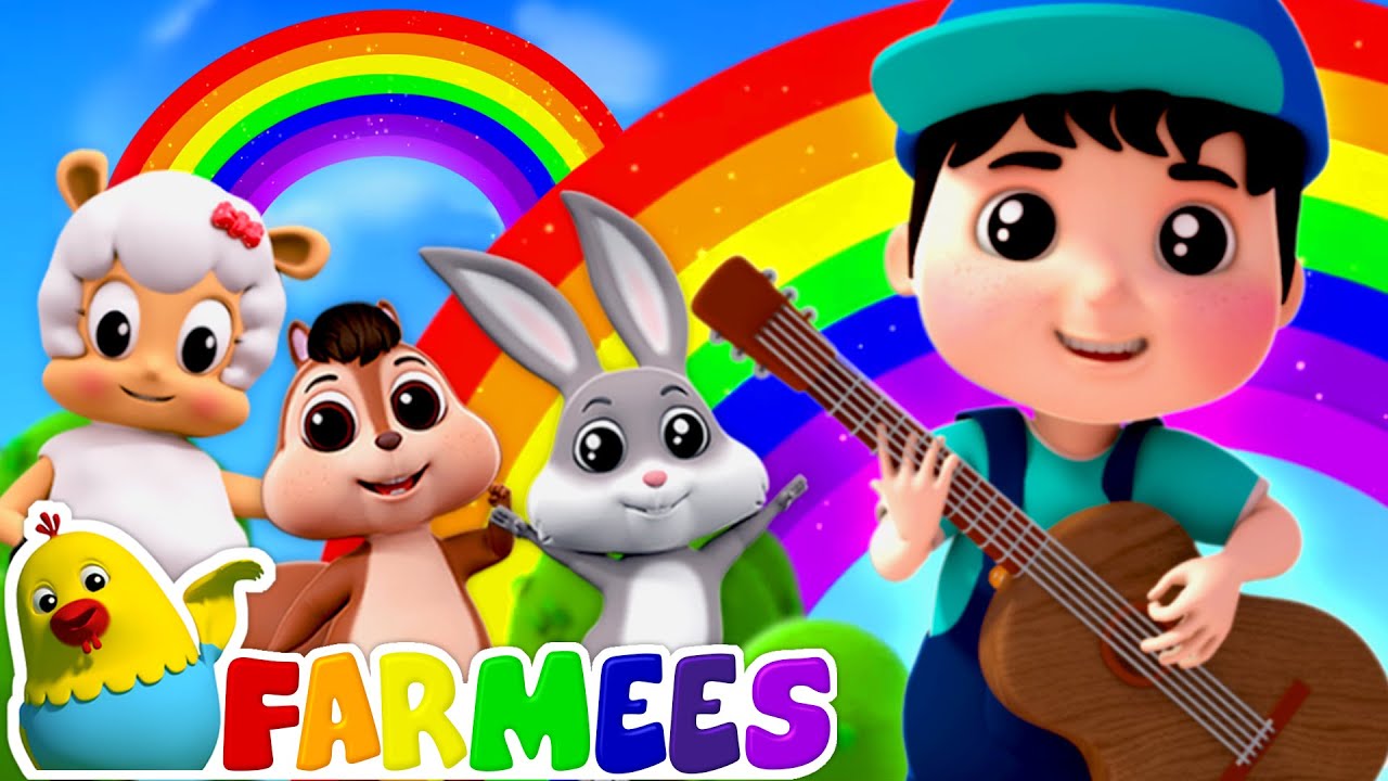 Rainbow Colors Song | Learn Colors | Baby Songs & Preschool Rhymes by Farmees