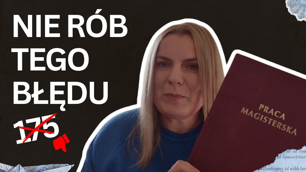 Ile stron powinien mieć licencjat/magisterka. Na pewno nie 175.