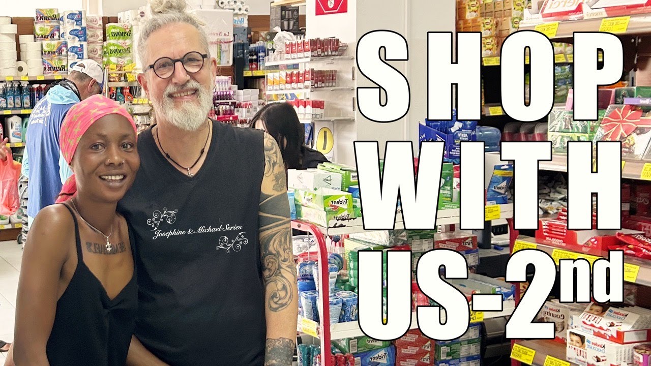 VLOG- GROCERY SHOPPING 🛍 WITH MY OLD GERMAN 🇩🇪 FIANCÈ ON SAL,  CAPE VERDE #ldr #interracialcouple 