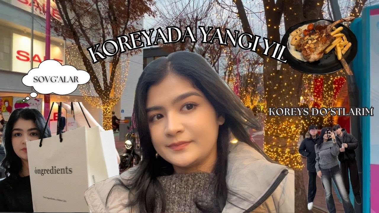 KOREYADA YANGI YIL🎄: Koreys do'stlarim | Bloggerlar oqshomi | Sovg'alar unboxing