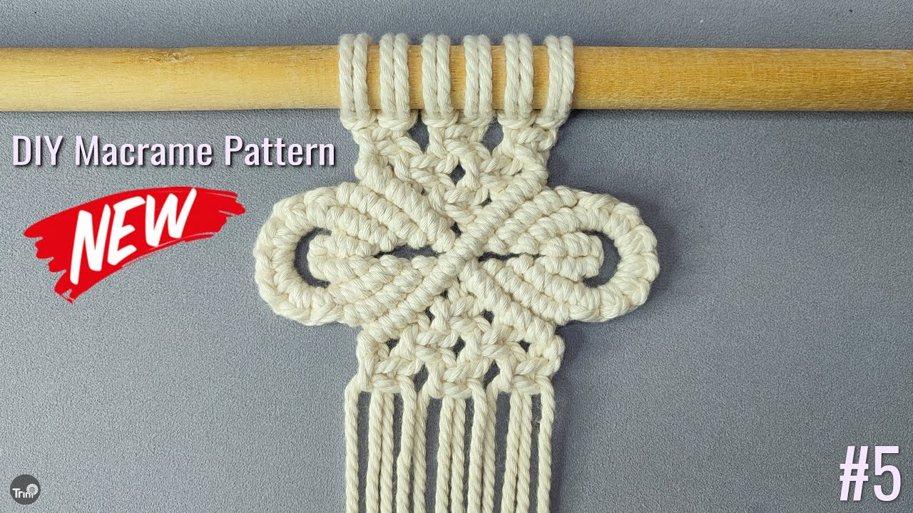 Узор макраме своими руками №5 | Мастер-класс по макраме и узлам