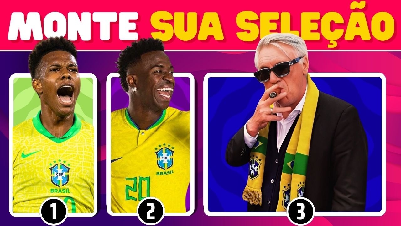 🏆FAÇA SUA ESCALAÇÃO DA SELEÇÃO BRASILEIRA 🟡🟢| RUMO AO ESTRELATO 2026 | FUTEBOL QUIZ