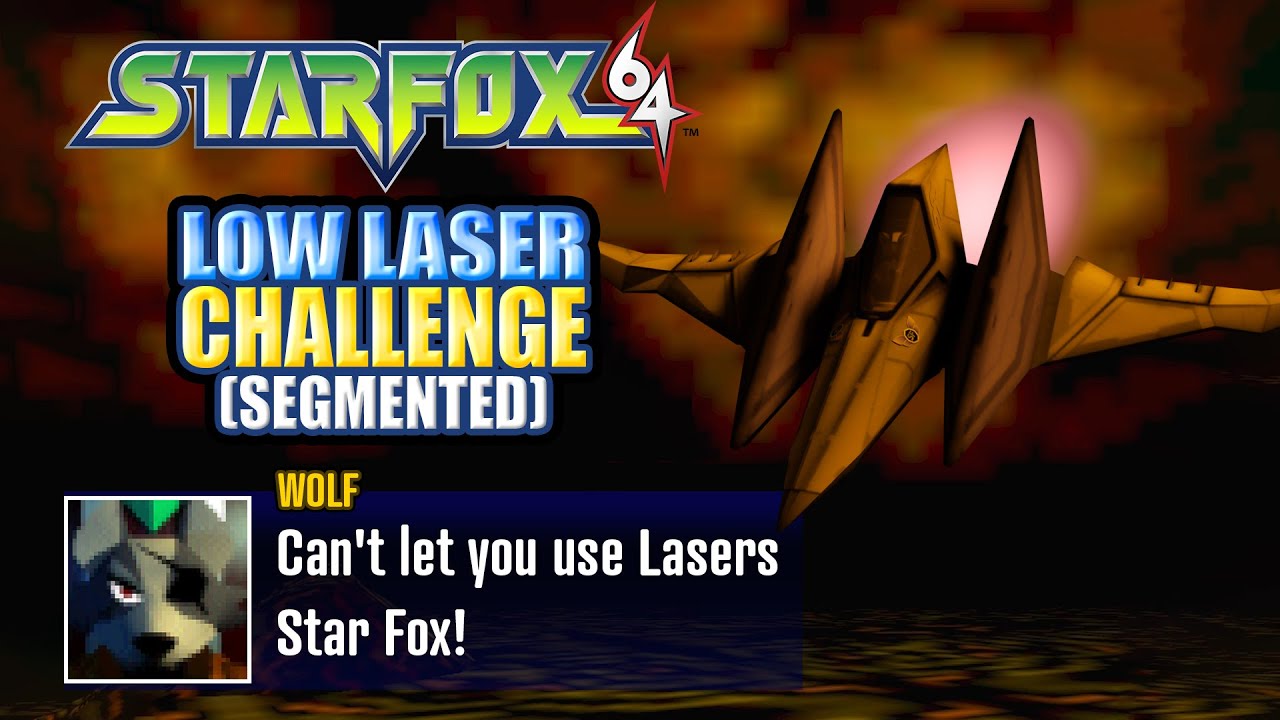 Star Fox 64 - Low Laser Challenge - Theory Route (SEGMENTED)