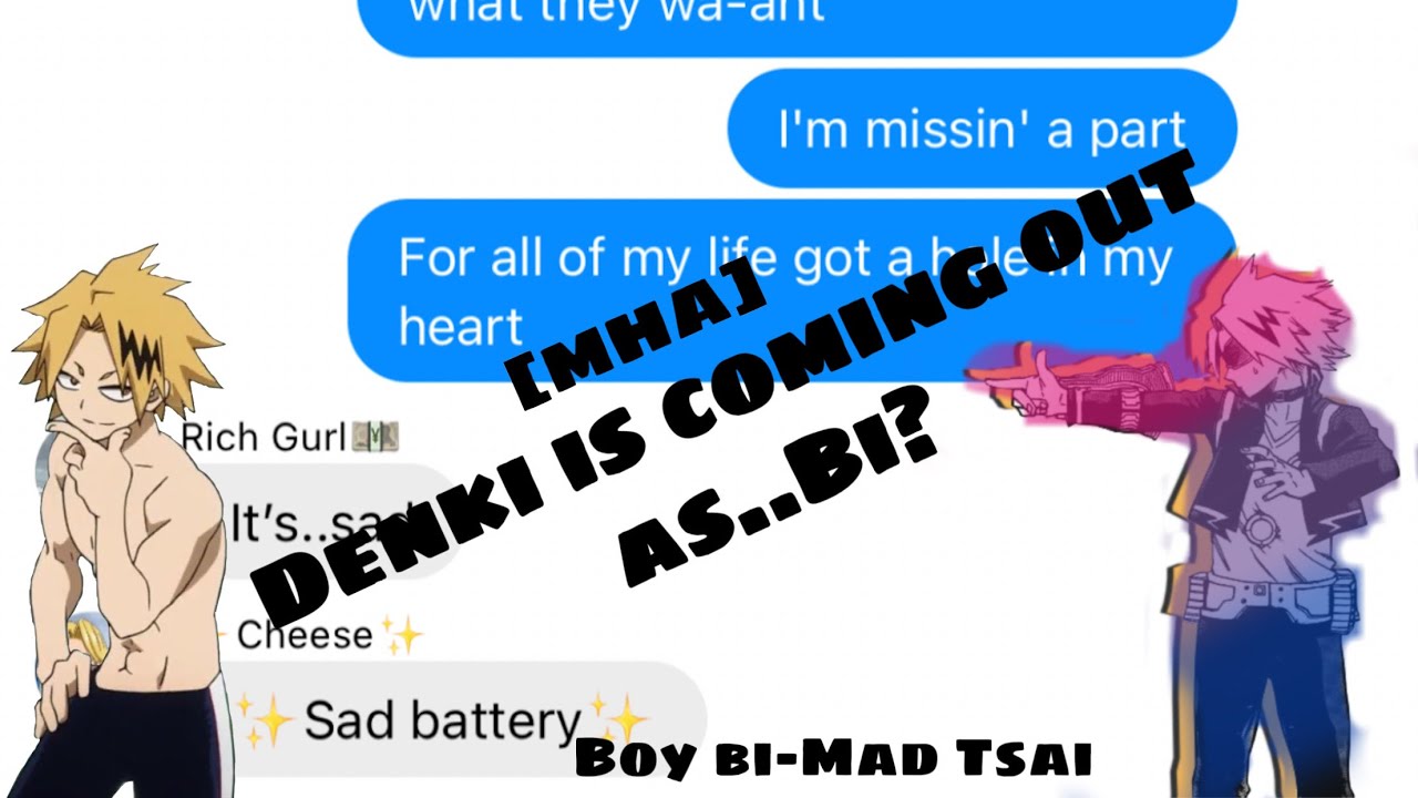 Denki is coming out as..Bi?//MHA//Lyrics Prank// Boy Bi - Mad Tsai//
