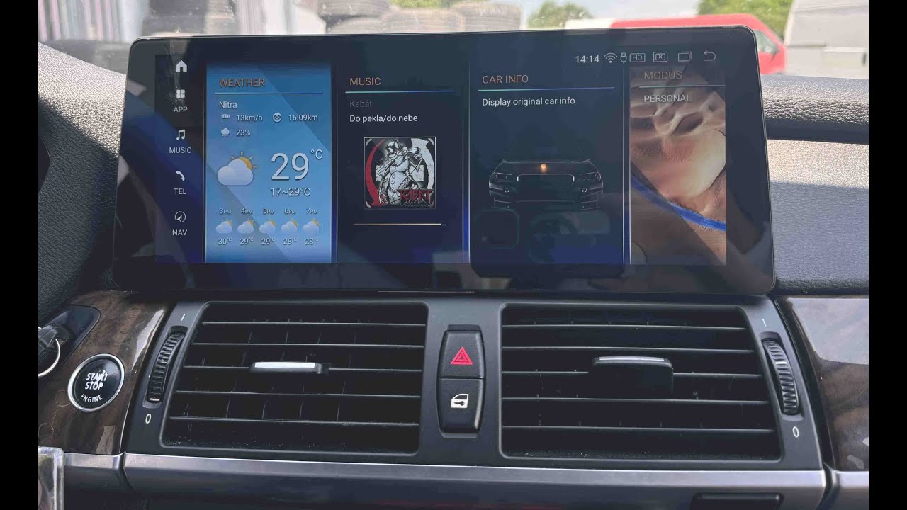 Removal android radio BMW X6 - 12