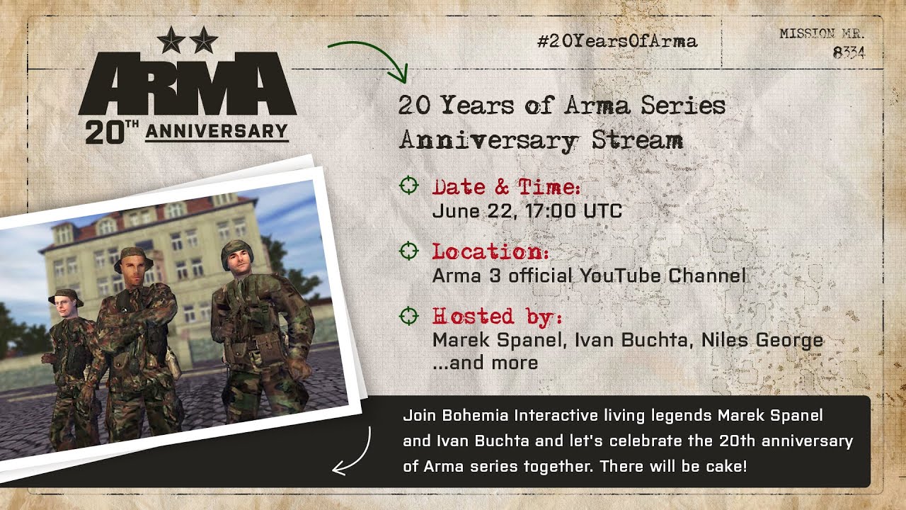 20 Years of Arma Series Anniversary Live Stream #20YearsOfArma