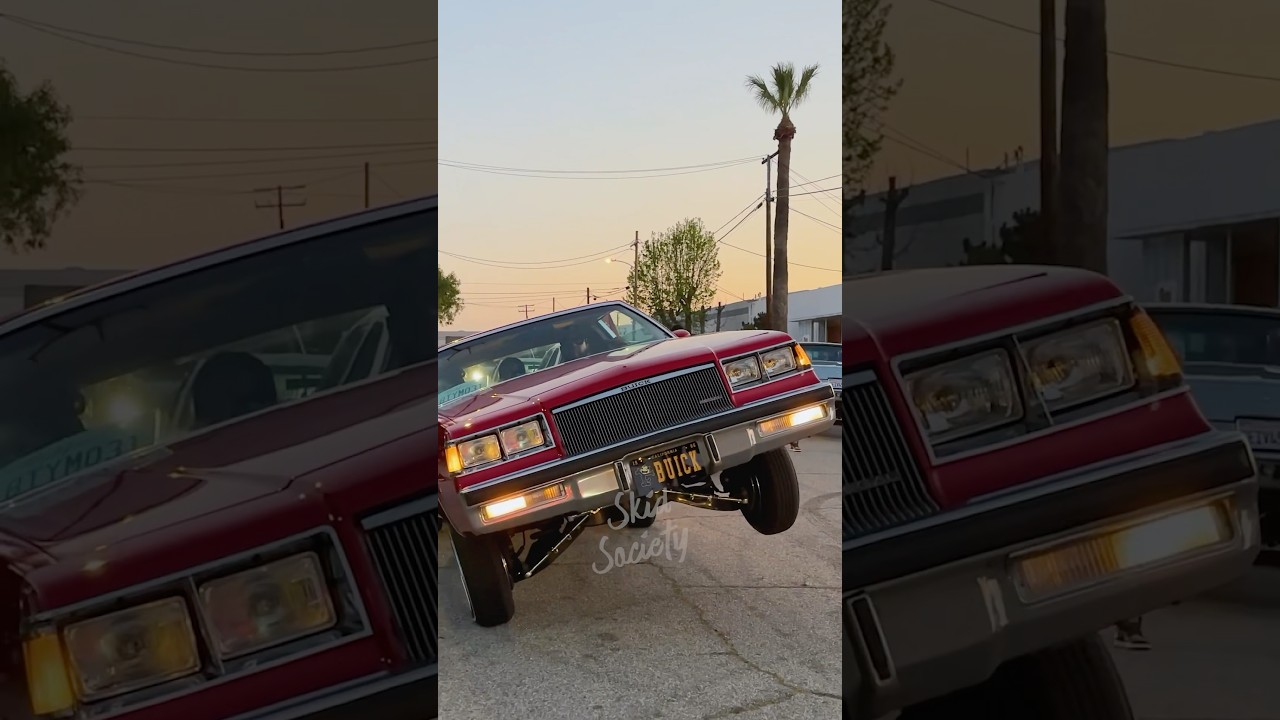 Buick Regal Lowrider cruising in 3 wheel motion through East Los Angeles, California!