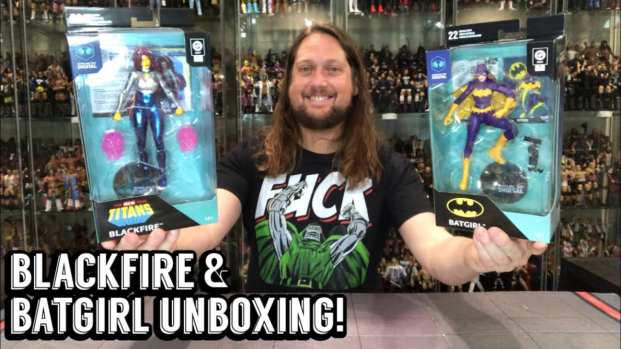 Blackfire & Batgirl DC Digital McFarlane Unboxing & Review!