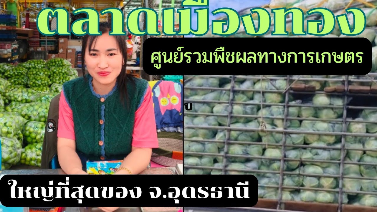 #ตลาดเมือง #ศูนย์รวมพืชผลทางการเกษตร #ใหญ่ที่สุด ในจังหวัดอุดรธานี
