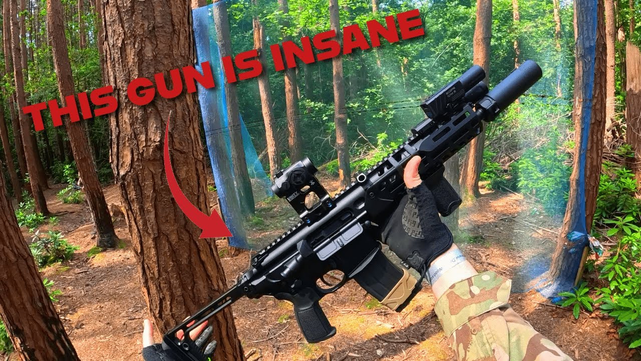 THIS AIRSOFT GUN IS INSANE (Slavo Precision MCX Spear LT GBB gameplay at Driver wood airsoft)