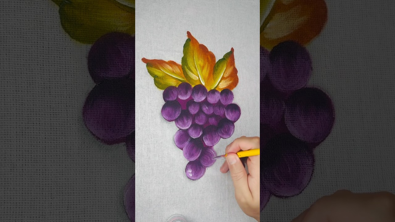 Aprenda a pintar uvas 🍇