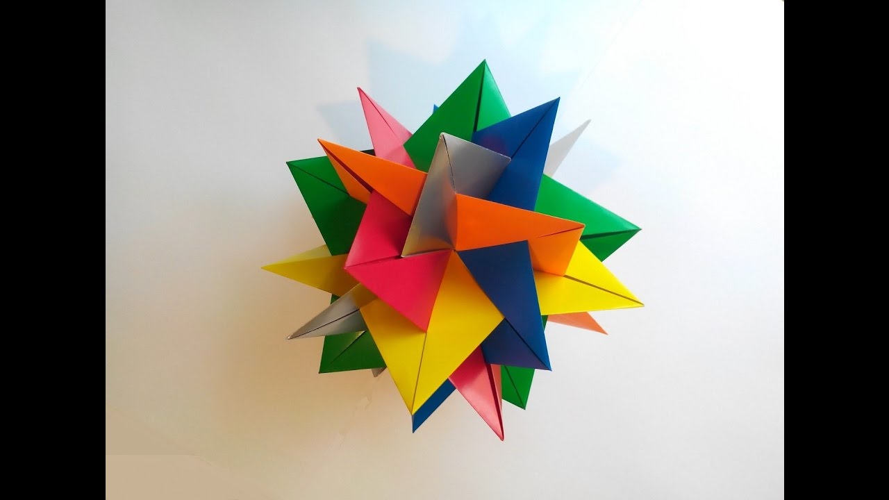 Кусудама Блинц Икосидодекаэдр (Tung Ken Lam), Kusudama Blintz Icosidodecahedron.