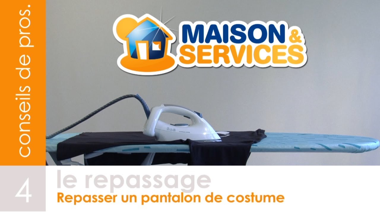 Repasser et plier un pantalon de costume - Vidéo n°4