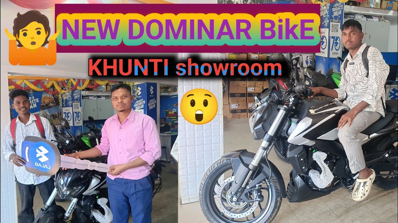 😇 NEW Dominar Bike आज फाइनली खूँटी शोरूम से लिए ।#nikolastopnovlogs #happymoments #minivlog 