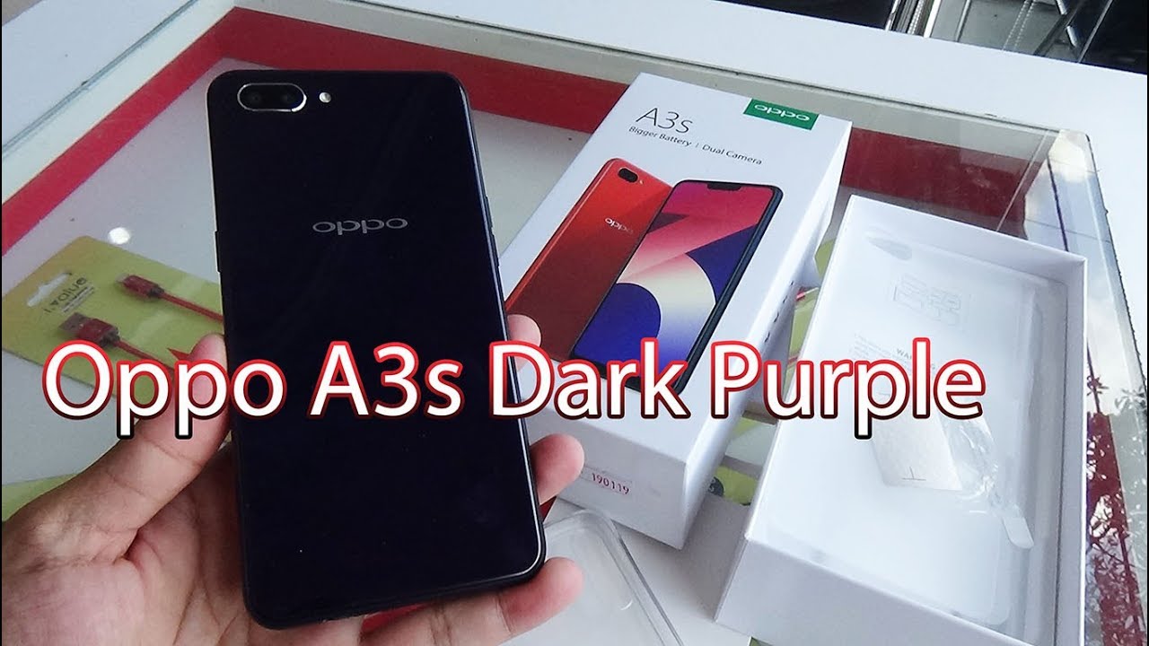 Oppo A3s Dark Purple color