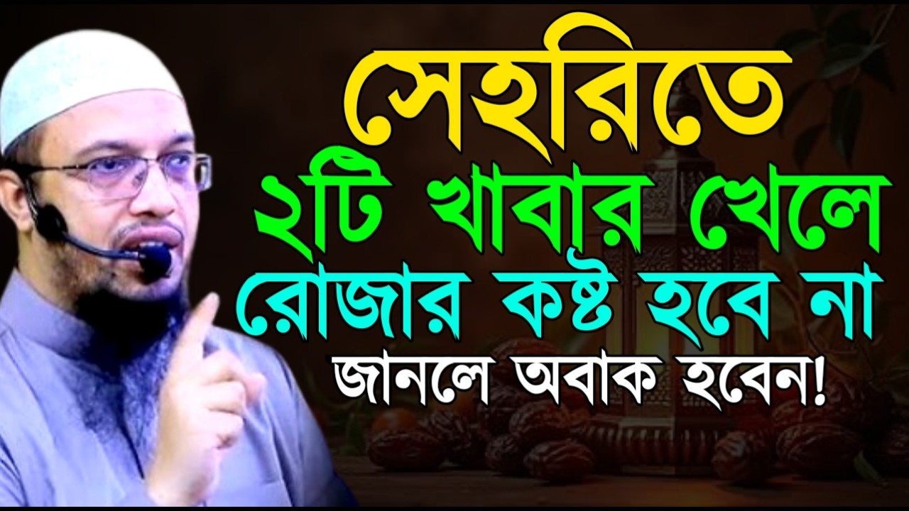 সেহরিতে ২টি খাবার খেলে রোজার কষ্ট হবে না জানলে অবাক হবেন !Ahamadullah Waz Mahfil 2026