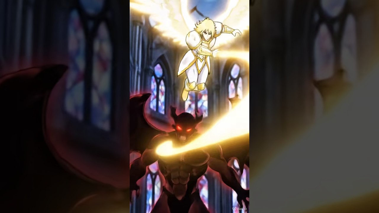 &ldquo;Angel vs Demon: The Exorcism! #short #aishorts #exorcism #goodvsevil  #anime #angel #demon
