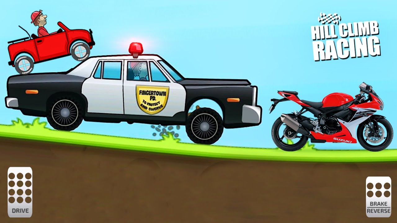 Hill Climb Racing: Fun You'll Ever Have on a Police Hill Climb Racing Track - Android GamePlay