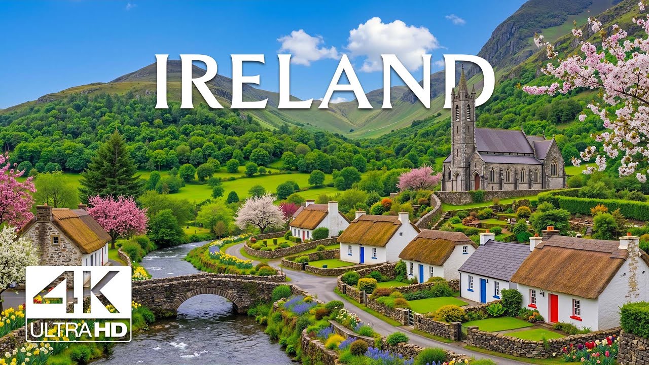 Ireland 4K | Unreal Natural Beauty on Earth – Emerald Cliffs, Wild Coasts & Silent Villages