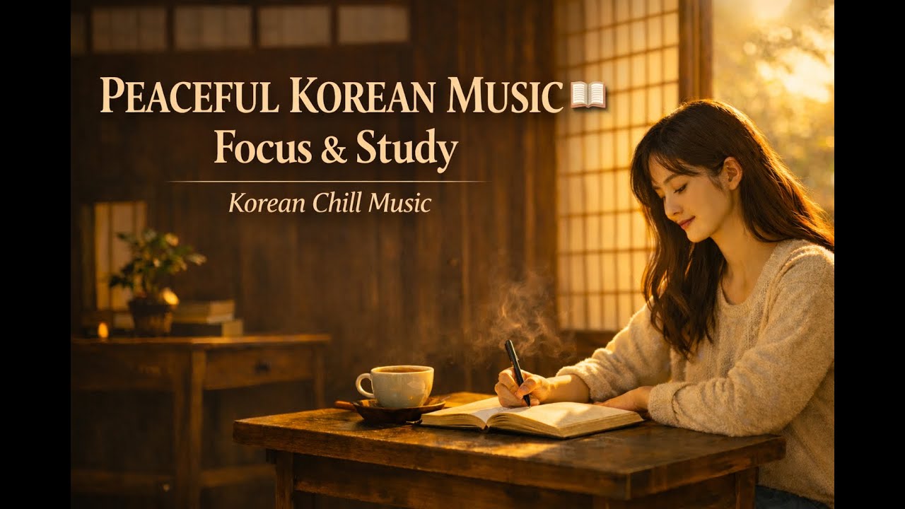 📖 Peaceful Korean Chill Music for Focus & Study | Calm Morning Ambience